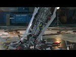 Giant Star Wars LEGO Super Star Destroyer Shattered at 1000 fps | Battle Damage