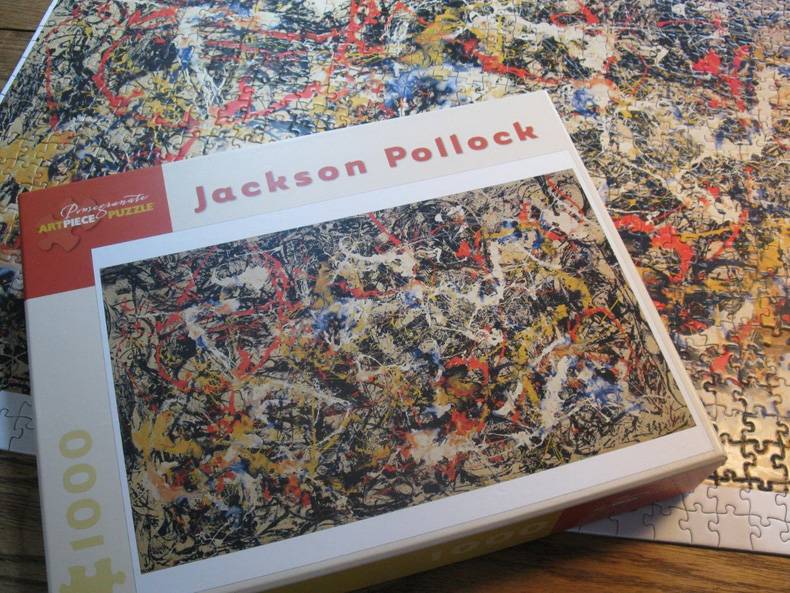 Jackson Pollock puzzle MyConfinedSpace MyConfinedSpace