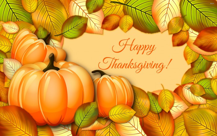 Happy Thanksgiving Wallpaper - pumpkin and leaves.jpg