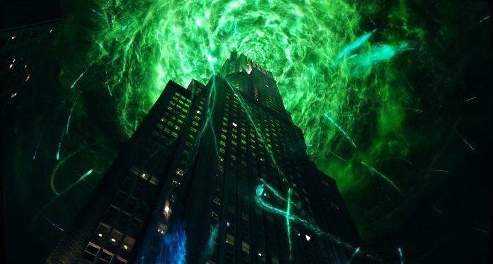 The New Ghostbusters blowing up a green building.jpg