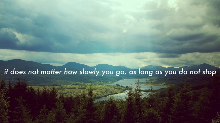 it does not matterhow slowly you go.jpg