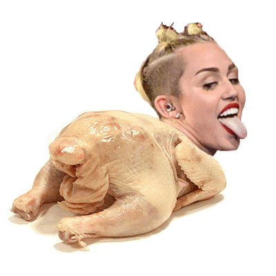 Miley Chicken.gif