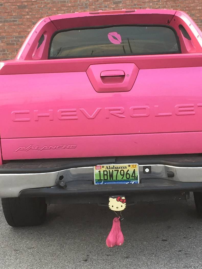 Pink truck balls MyConfinedSpace