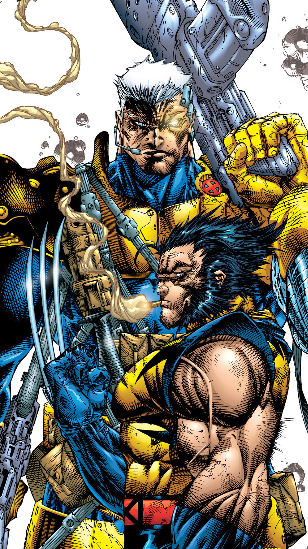 Cable and Wolverine Vertical Wallpaper - MyConfinedSpace