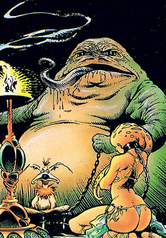 Jabba is a disgusting mess