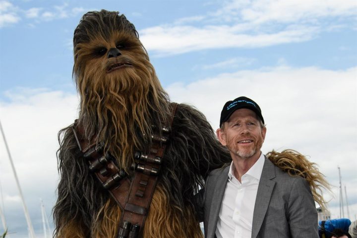 Ron Howard and Chewbacca