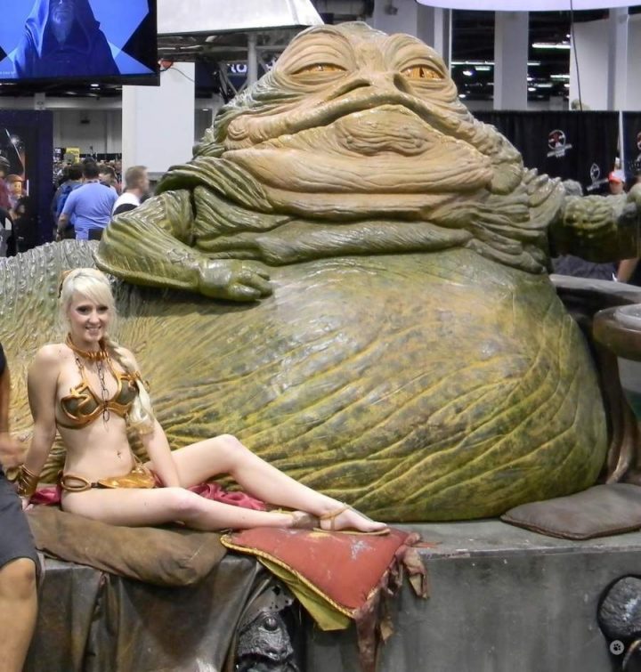Jabba and a slave
