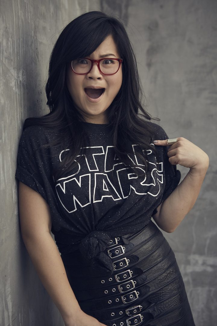 kelly marie tran is totally awesome in a star wars shirt