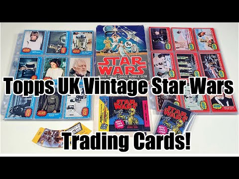 Vintage Topps UK – Star Wars Blue And Red – Trading Cards – Box And Wrappers