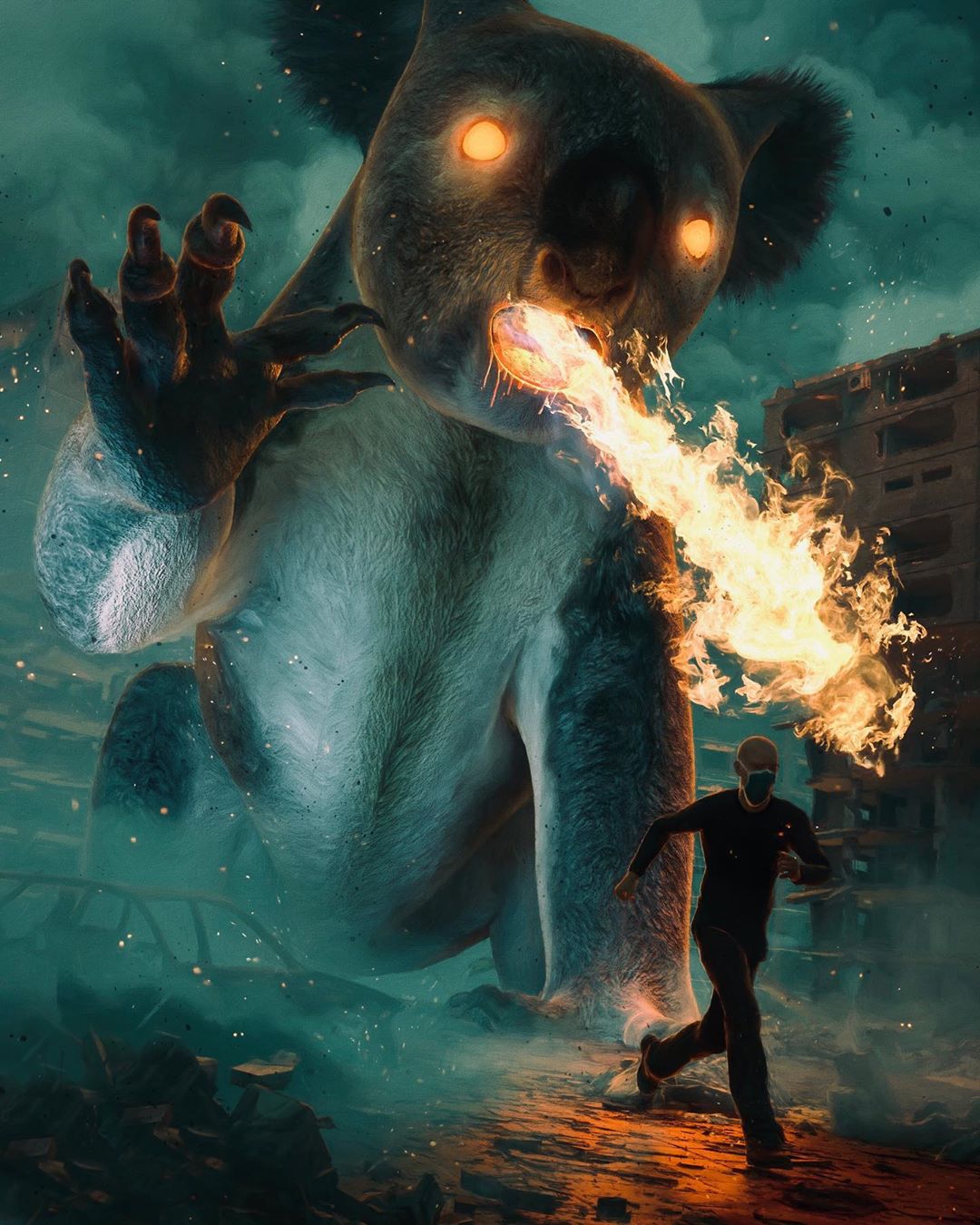 Koala Exploding Fire Koala Attack - MyConfinedSpace