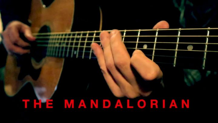 The Mandalorian theme finger tappingfinger style solo acoustic guitar