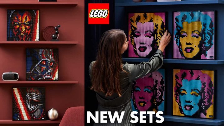 LEGO Art Marvel Studios Iron Man Marilyn Monroe The Beatles and Star Wars The Sith