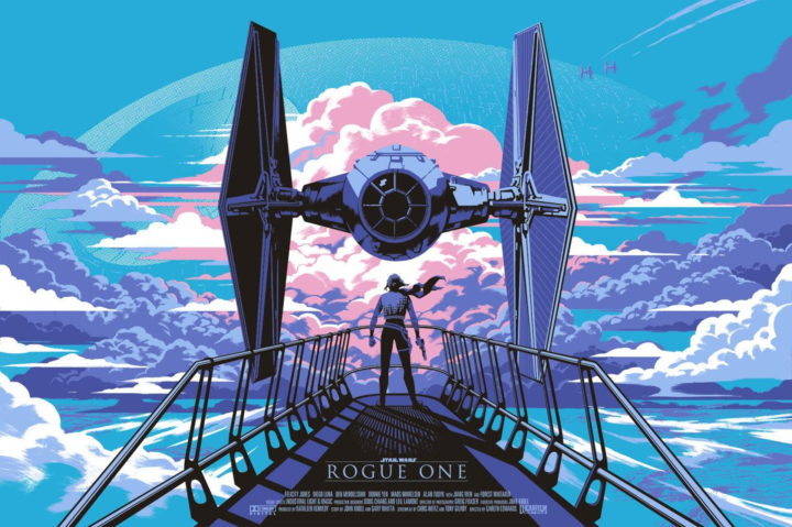 8bit Rogue One theatrical poster