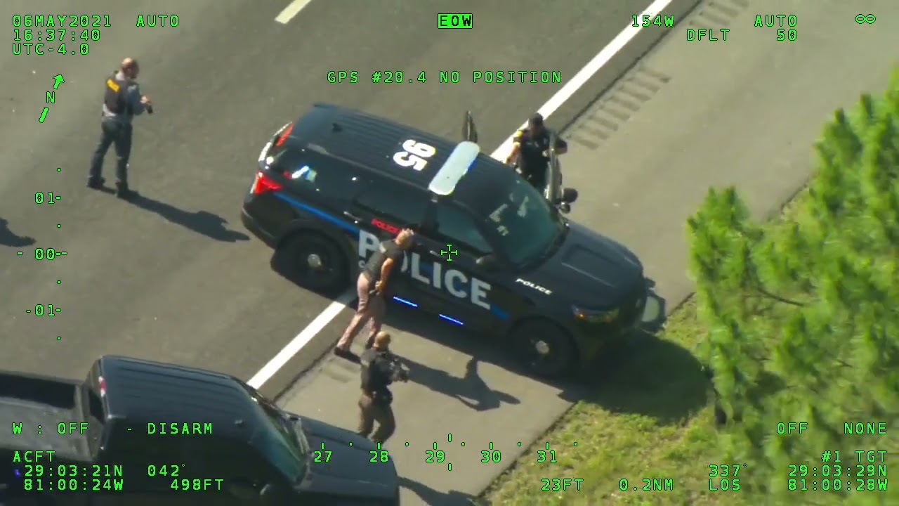 Police chase Suspect Flees Police in Stolen Patrol Car Crashes It and ...