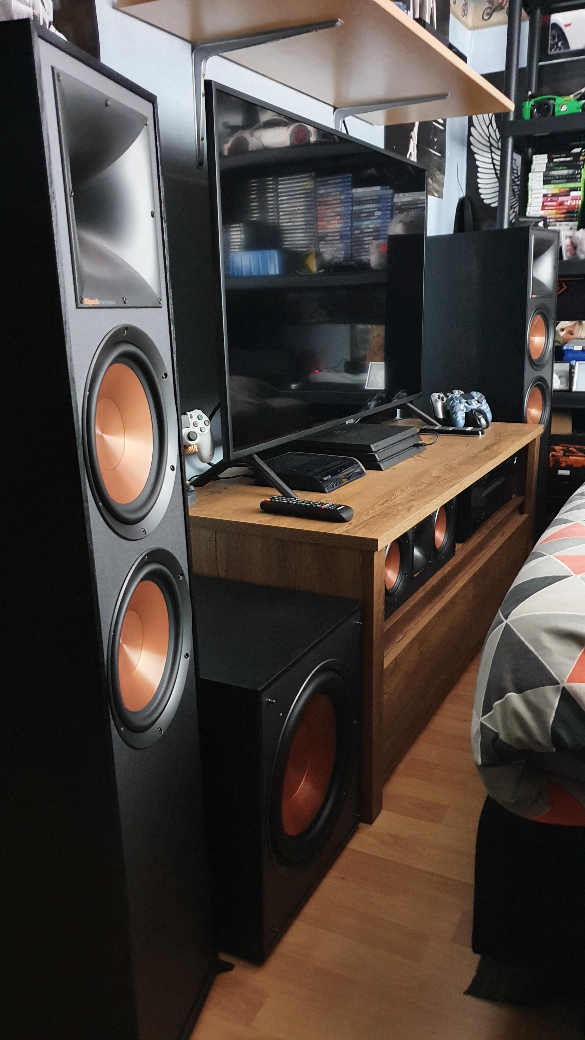 New Klipsch setup R820f MyConfinedSpace MyConfinedSpace