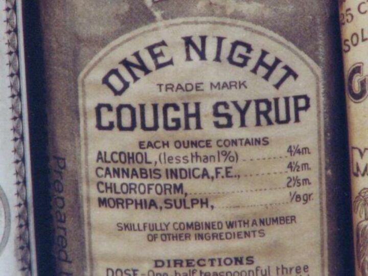 The ingredients in this cough syrup from 1888