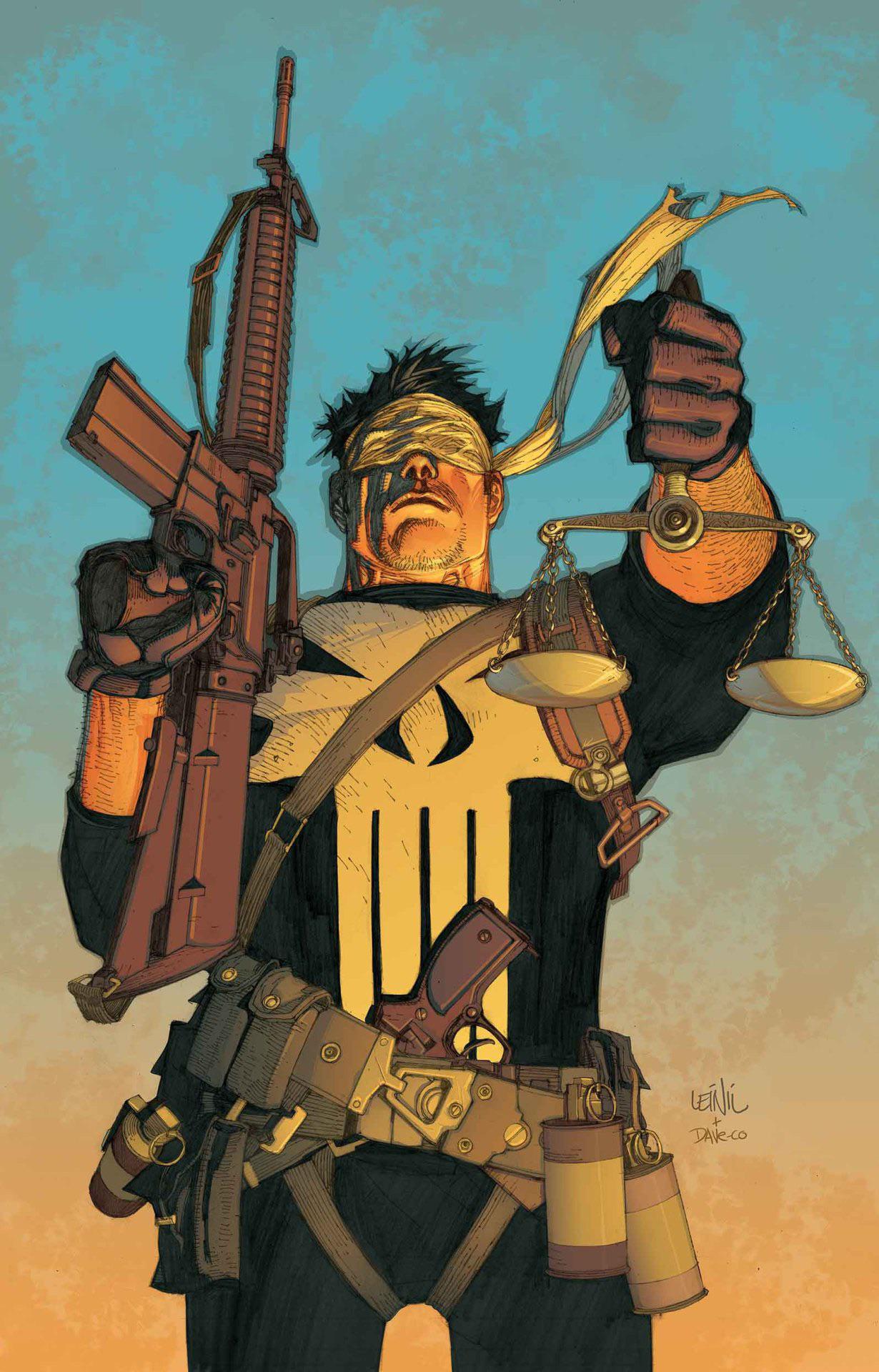 Punisher And Bullseye Deadliest Hits Vol 1 1 Artwork By Leinil Francis