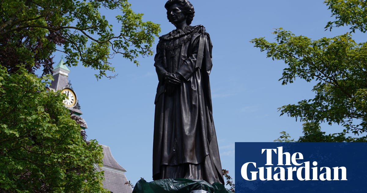 Margaret Thatcher statue egged within hours of it being installed