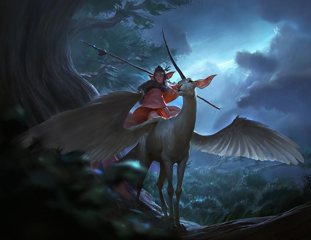 The Unicorn Rider by artist Even Amundsen - MyConfinedSpace MyConfinedSpace