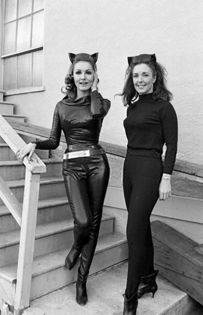 Catwoman’ Julie Newmar and her stunt double Marilyn Watson 60s