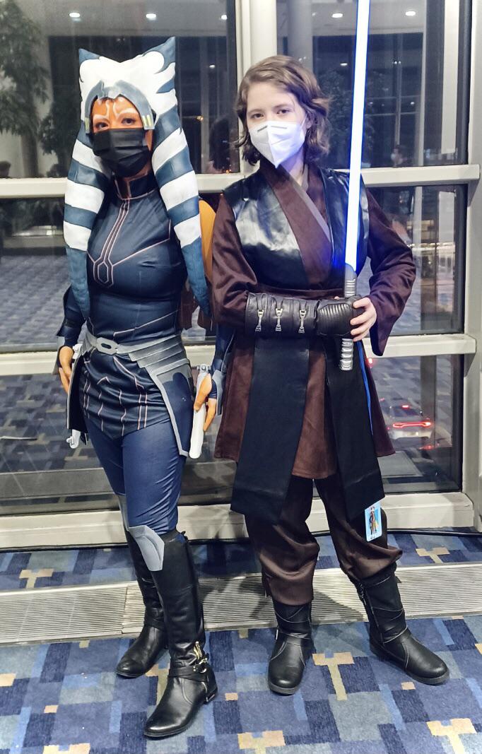 My sister and I as Anakin and Ahsoka