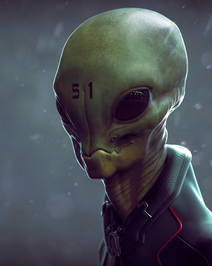 Alien 51 by artist Henrique Naspolini - MyConfinedSpace