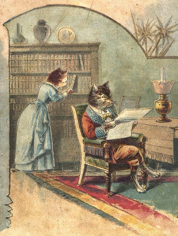Back cover, The 3 Little Kittens, 1890, McLoughlin Brothers