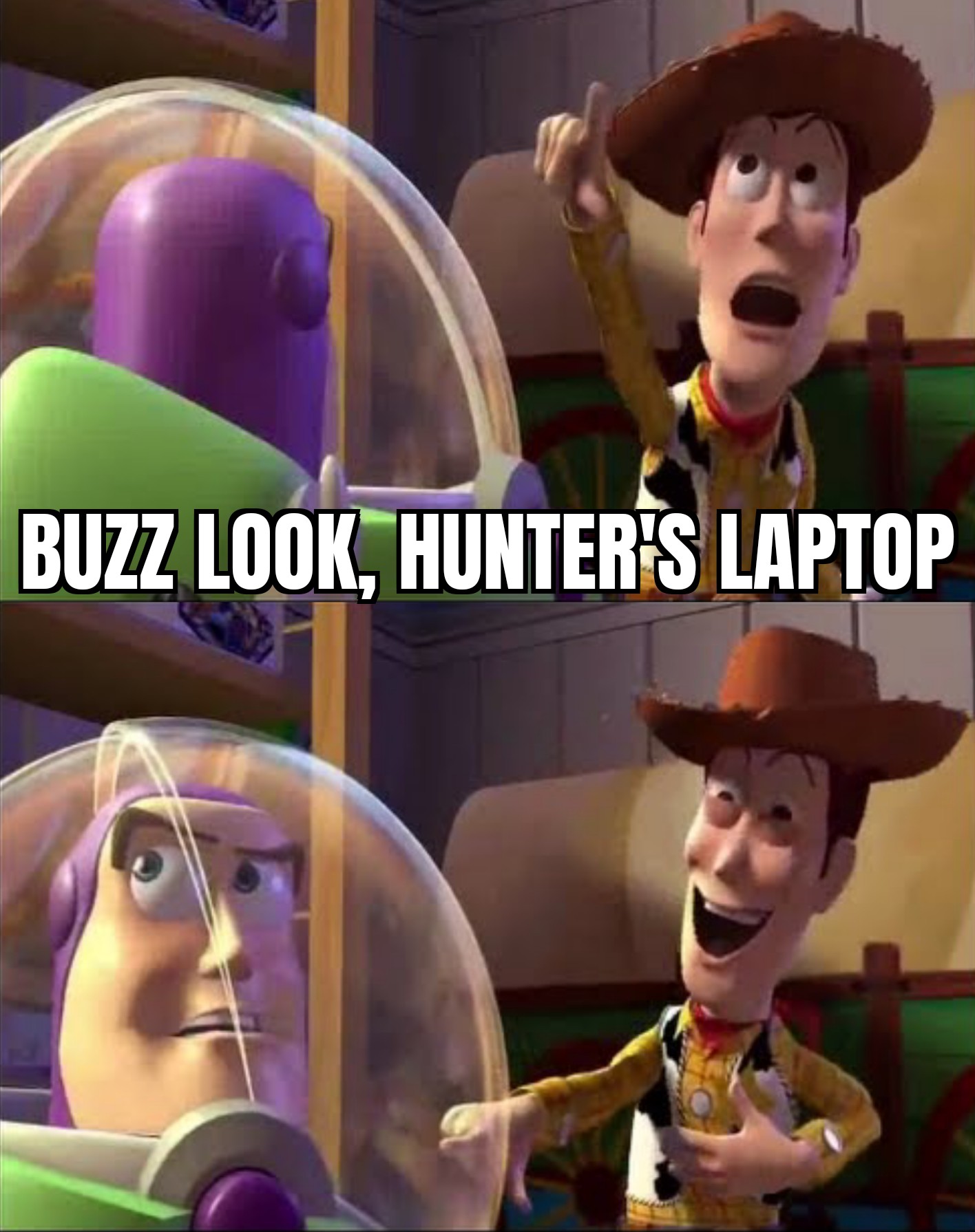Buzz look, an alien!