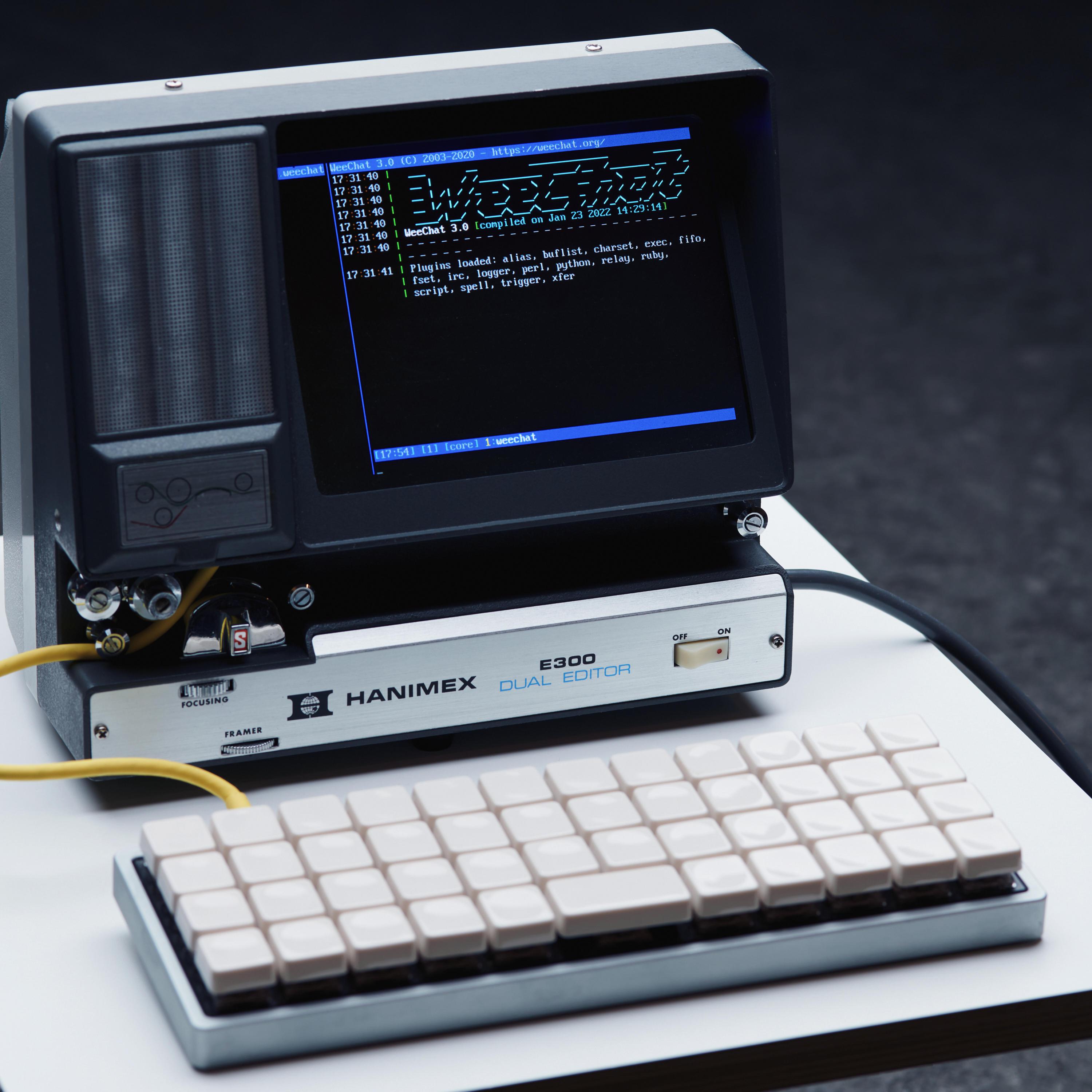 Super 8 viewer, turned into computer, running IRC - MyConfinedSpace