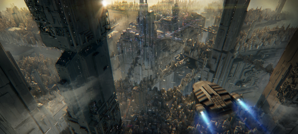Sci Fi City HD Wallpaper - MyConfinedSpace