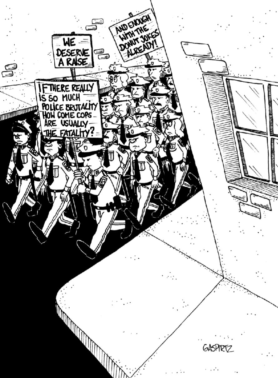 “If there’s so much police brutality how come cops are usually the fatality?” American