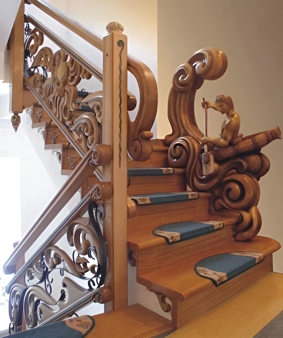 This hand carved staircase - MyConfinedSpace