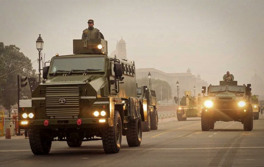 Qrfv Indian army TATA QRFV , Kalyani M4 & K9 Vajra SPH. [1080×683 ...