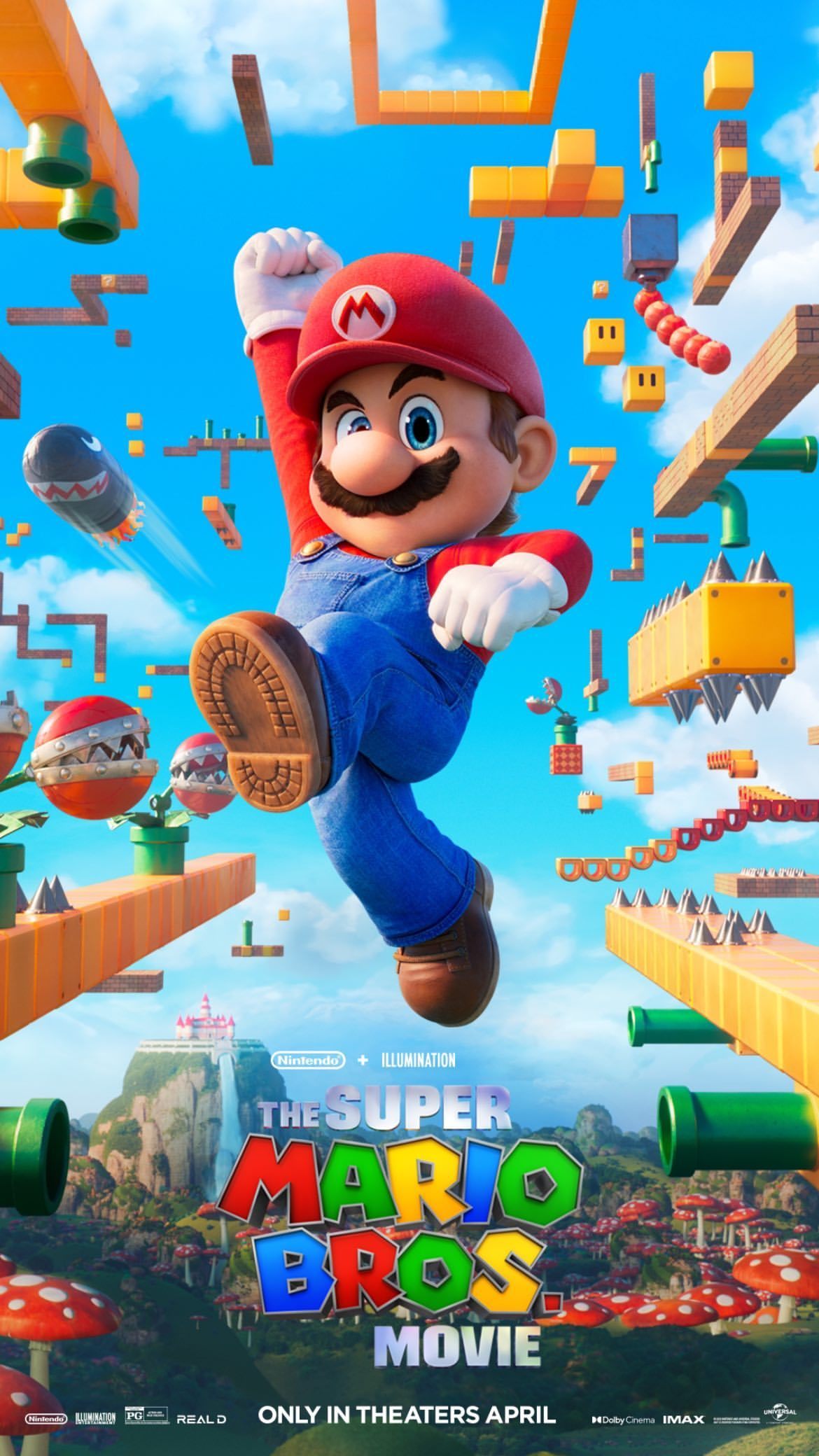 Textless version of this The Super Mario Bros Movie (2023) poster