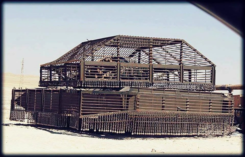 Syrian T72 “Mahmia” takes cage armor to a whole new level