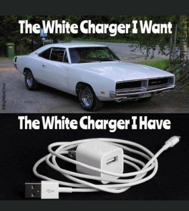 the white charger I want
