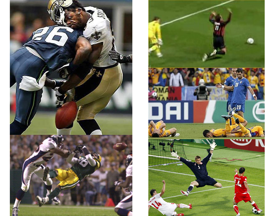 Soccer vs football compare and contrast picture